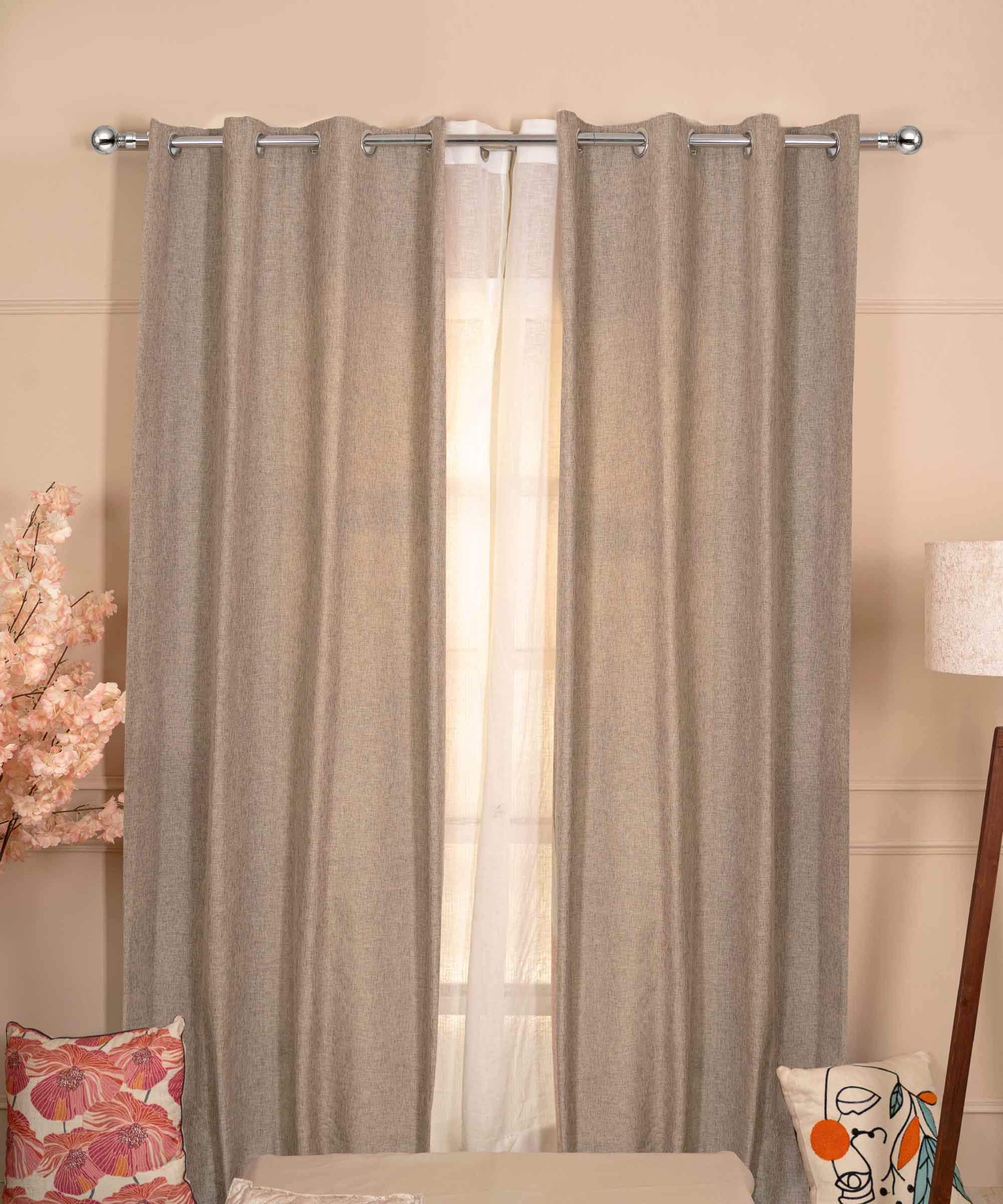 Modern Lined Linen Curtains - Light Blocking - Model Antalya