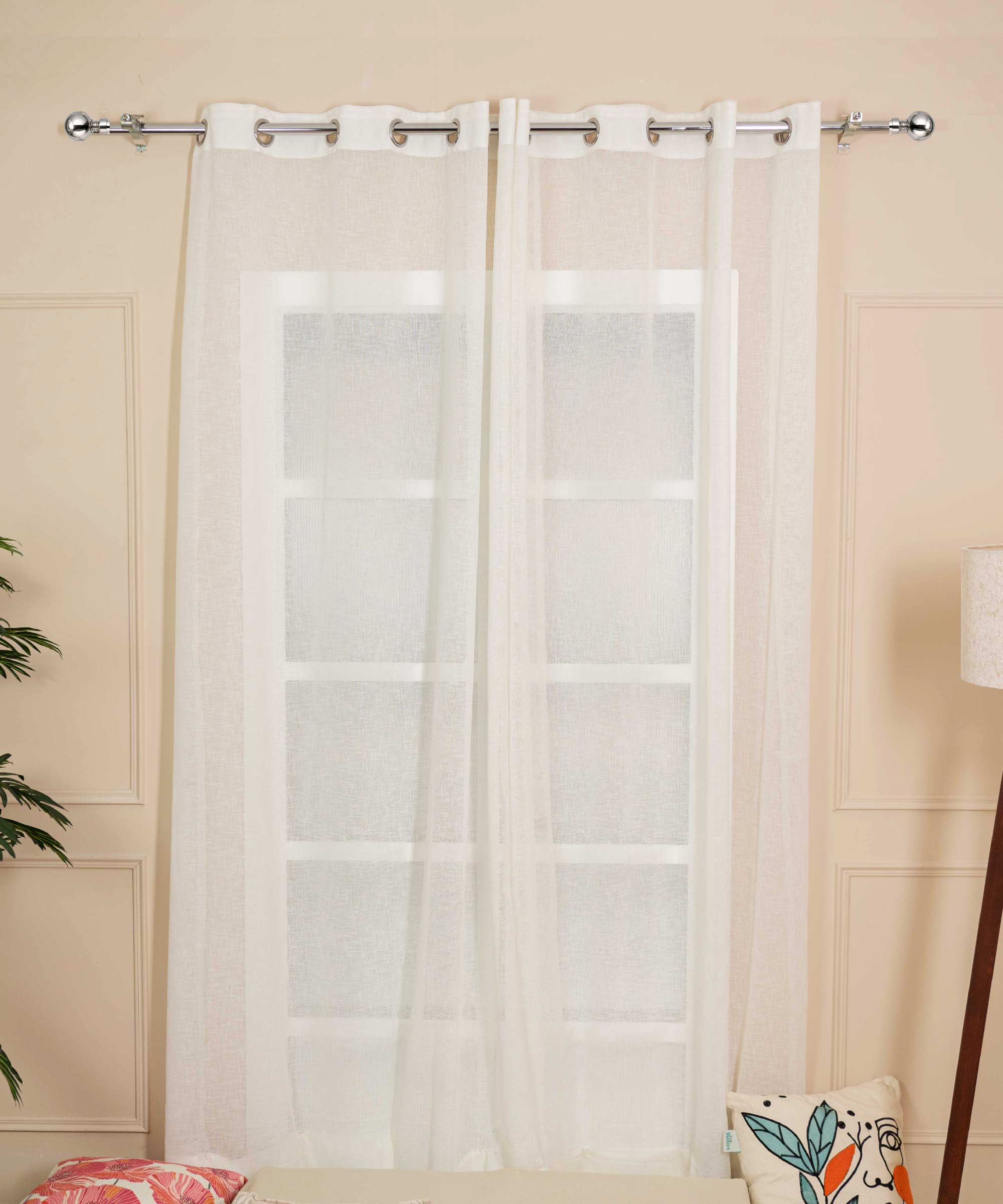 Linen Chiffon Curtains - Model Linen chiffon